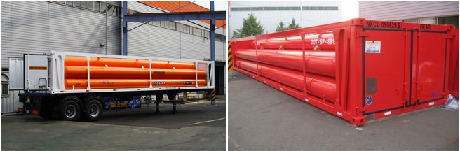 industrial gas tube trailer pic