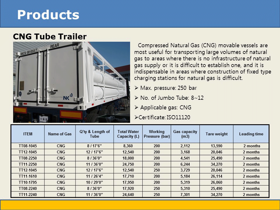 cng tube trailer